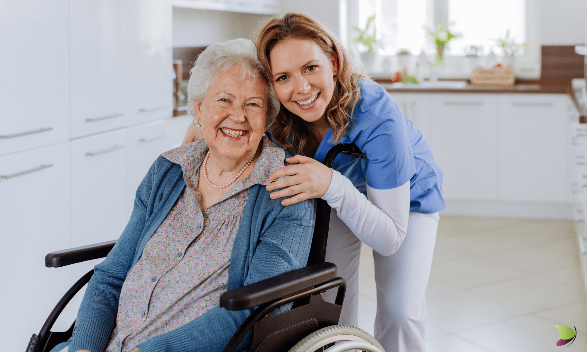 Senior woman in edmonton with in home physiotherapist