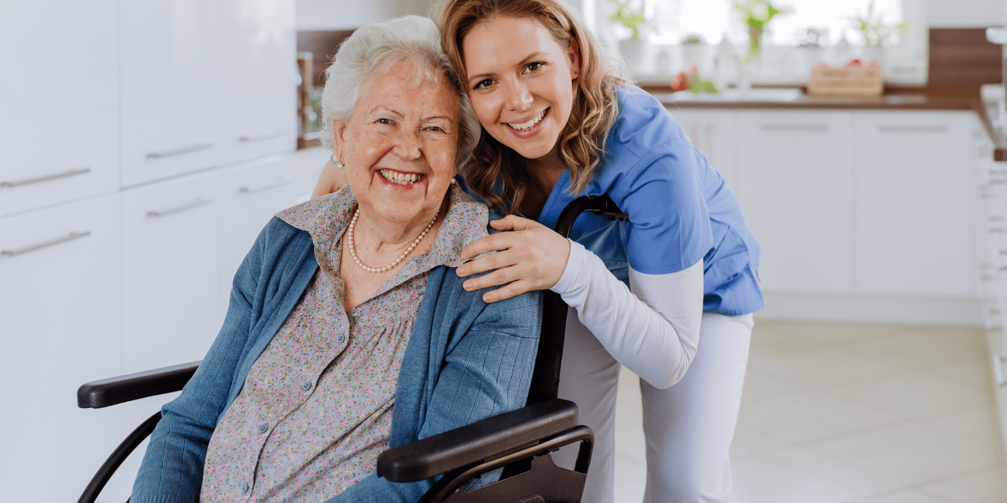 Senior woman in edmonton with in home physiotherapist